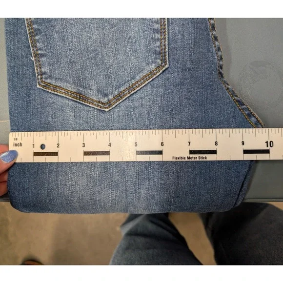 NWT Stetson High Rise Flare Jeans Womens 8 Reg Blue Denim Stretch 11-054-0921 - Picture 14 of 16